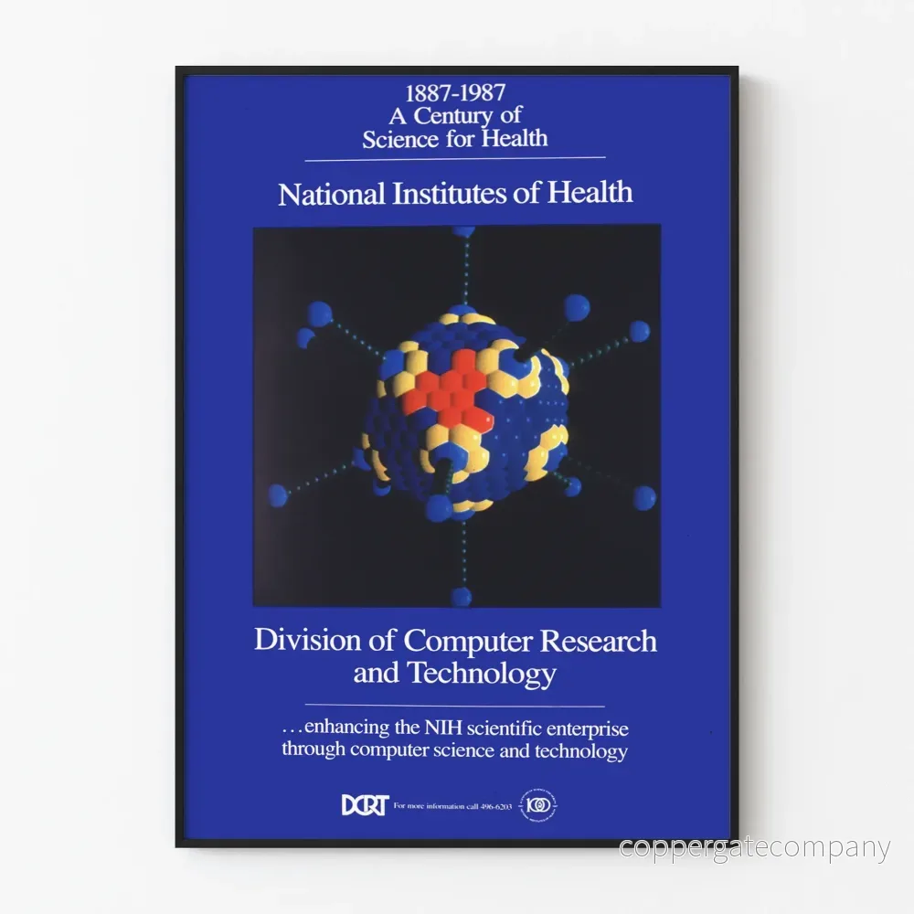 Vintageaffisch NIH Division of Computer Research and Technology