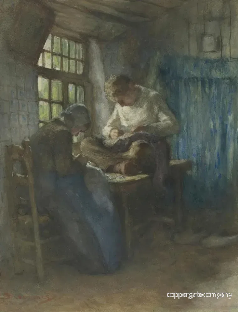 Målning Les tailleurs de la ville - Bernardus Johannes Blommers | Konsttryck - Bild 2