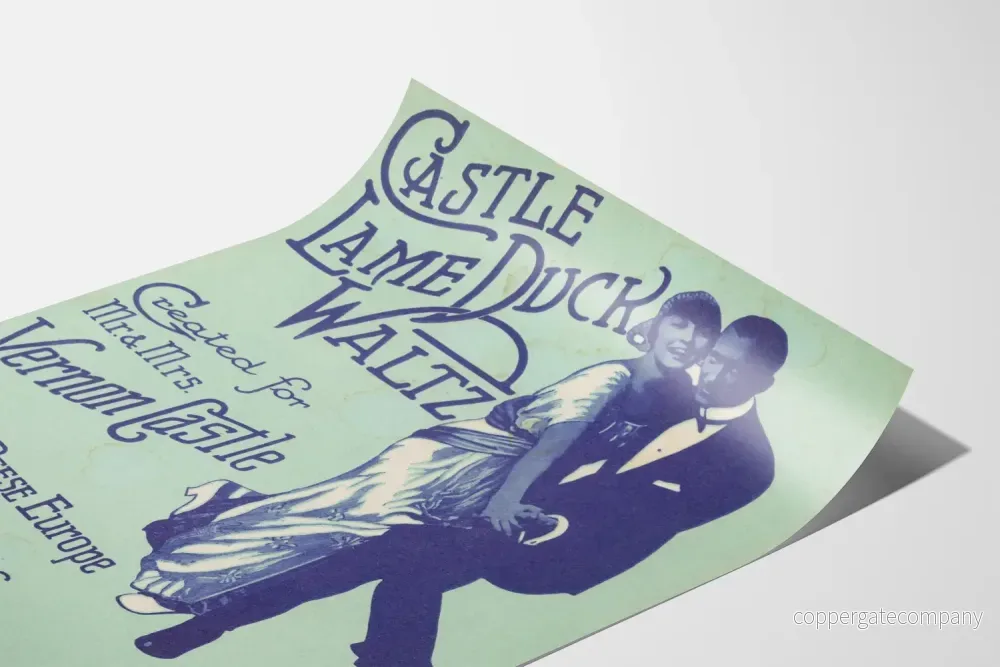 Vintageposter av Partition Castle Lame Duck Waltz 1913 - Bild 3