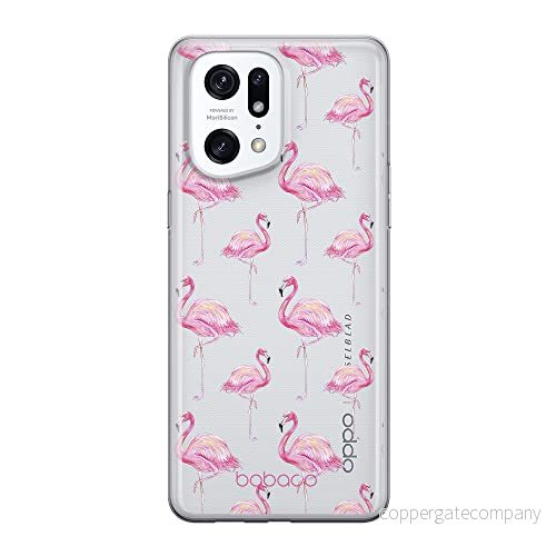 ERT GROUP mobiltelefonfodral för Oppo FIND X5 PRO originalt och officiellt licensierat Babaco mönster Flamingo 005 optimalt anpassad till formen på mobiltelefonen, gedeeltelijk transparant 5905511403560