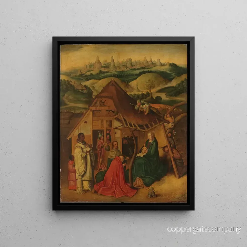 Målning L'Adoration des Mages - Efter Jérôme Bosch | Konsttryck