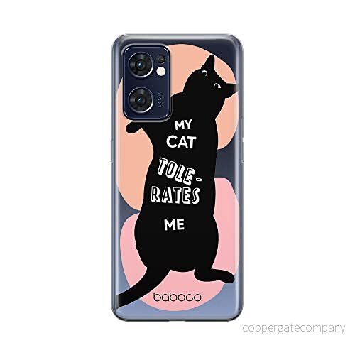 ERT GROUP mobiltelefonfodral för Oppo RENO 7 5G originalt och officiellt licensierat Babaco mönster Cats 003 optimalt anpassad till formen på mobiltelefonen, gedeeltelijk transparant 5905511315665