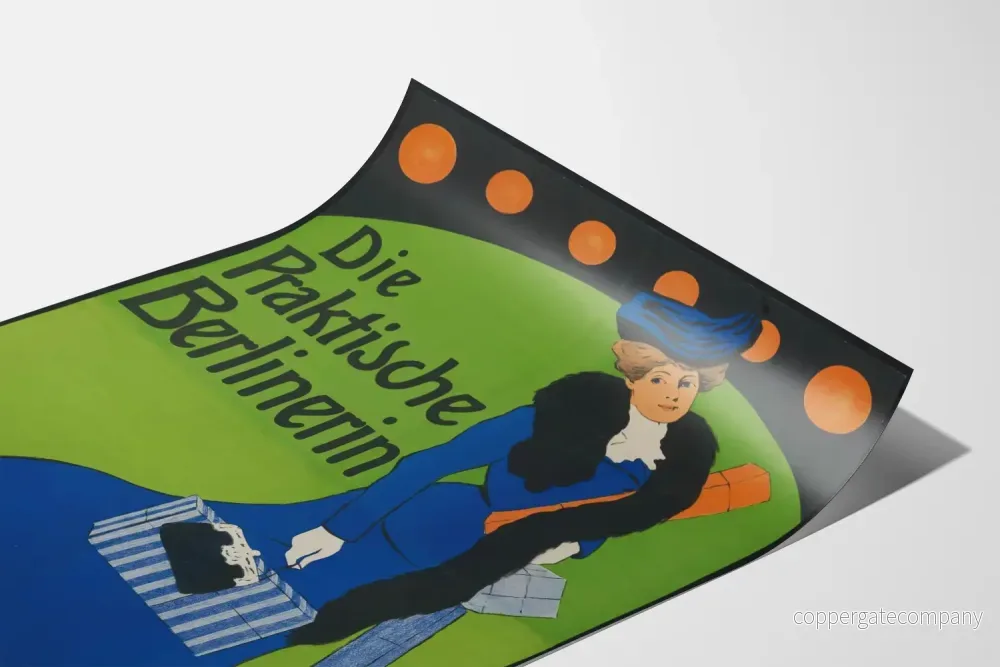 Vintageposter Die Praktische Berlinerin för väggdekoration - Bild 3