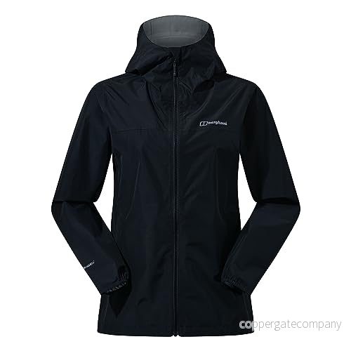 Berghaus Deluge Pro 3.0 jacka för kvinnor, Svart/Svart, 32 5054773820162