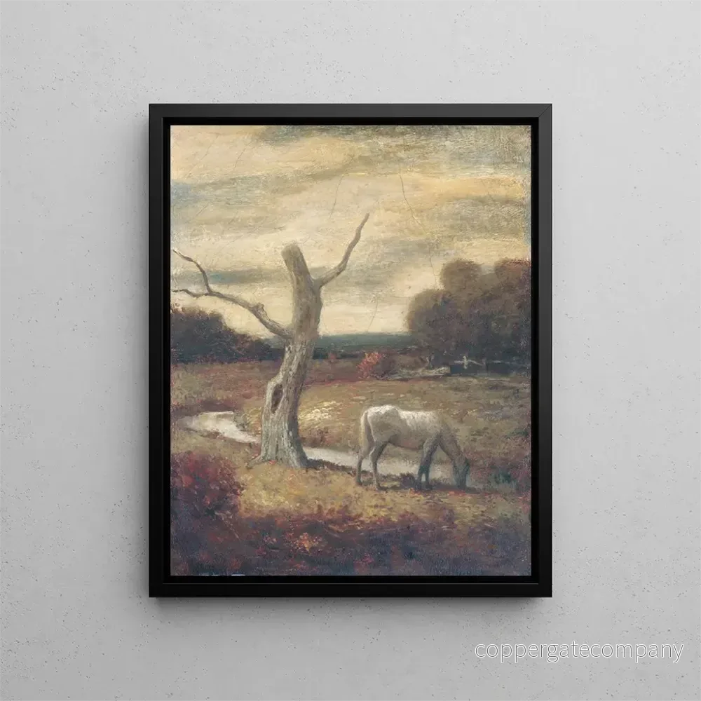Målning Prairies d'automne - Anonym | Konsttryck