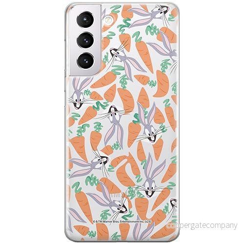 ERT GROUP mobiltelefonfodral för Samsung S21 PLUS originalt och officiellt licensierat Looney Tunes mönster Bugs 017 optimalt anpassad till formen på mobiltelefonen, gedeeltelijk transparant 5905795080440