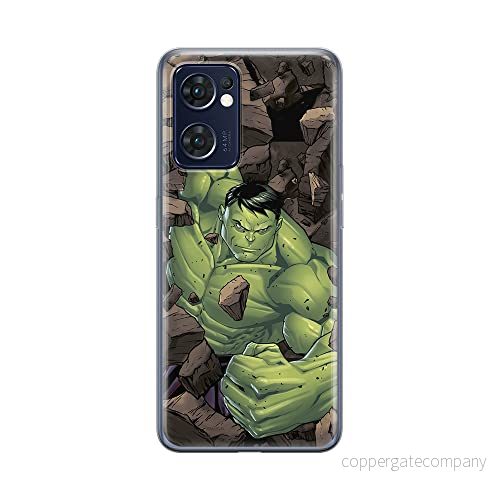 ERT GROUP mobiltelefonfodral för Oppo RENO 7 5G originalt och officiellt licensierat Marvel mönster Hulk 005 optimalt anpassad till formen på mobiltelefonen, fodral tillverkad av TPU plast 5905511301811