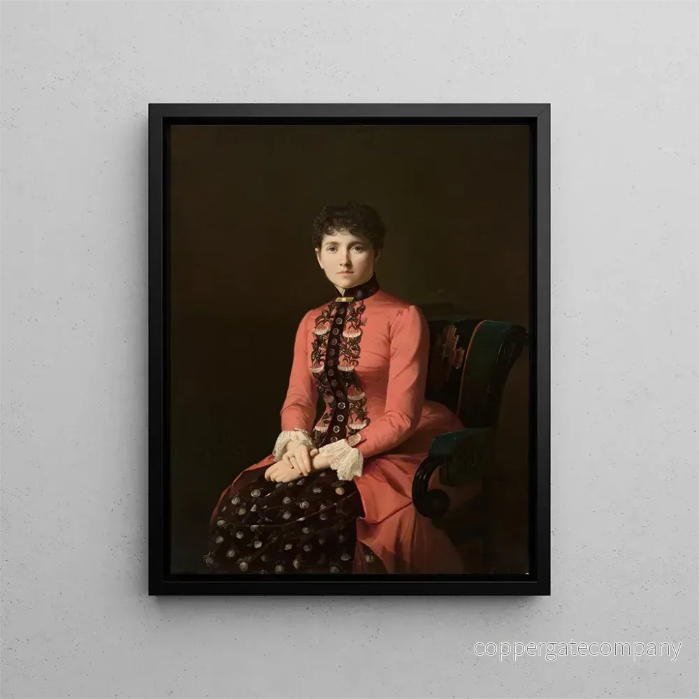 Målning Portrait av en ung kvinna - Aleksei Mikhailovich Kolesov | Konsttryck