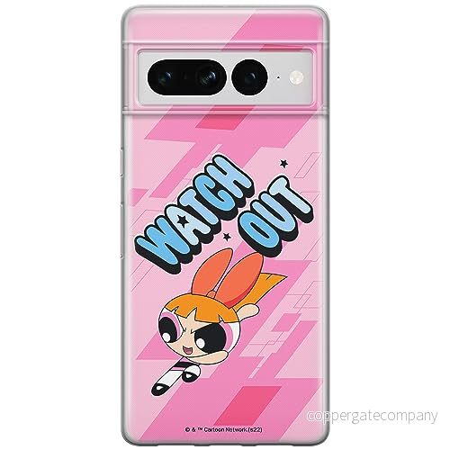 ERT GROUP mobiltelefonfodral för Google PIXEL 7 PRO originalt och officiellt licensierat The Powerpuff Girls mönster 035 anpassad till formen på mobiltelefonen, fodral tillverkad av TPU plast 5905795176570