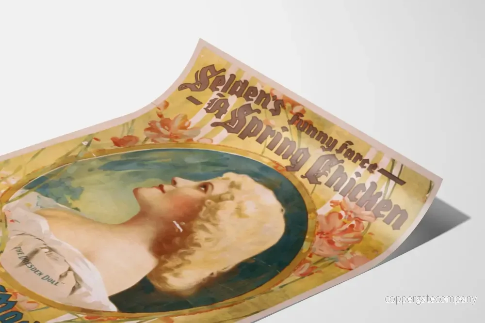 Vintageposter Selden's Funny Farce A Spring Chicken - Bild 3