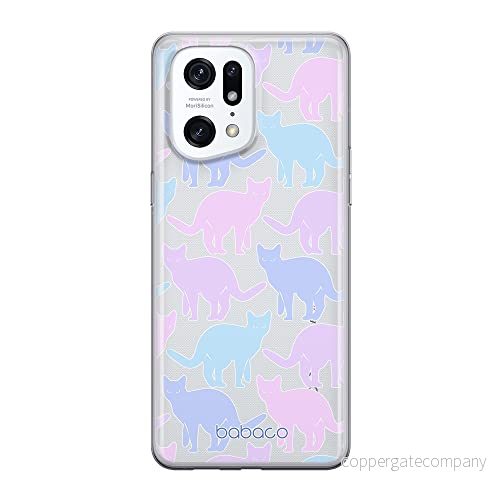 ERT GROUP mobiltelefonfodral för Oppo FIND X5 PRO originalt och officiellt licensierat Babaco mönster Cats 011 optimalt anpassad till formen på mobiltelefonen, gedeeltelijk transparant 5905511413750