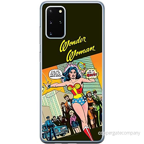ERT GROUP mobiltelefonfodral för Samsung S20 PLUS / S11 originalt och officiellt licensierat DC mönster Wonder Woman 016 Vit anpassad till formen på mobiltelefonen, fodral tillverkad av TPU plast 5903537536569