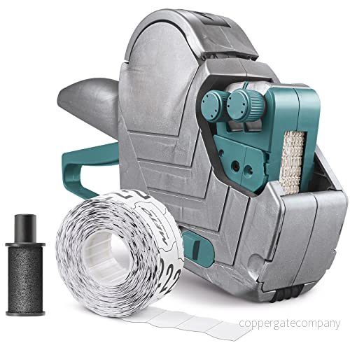 Meto Basic M prisidentifieringsset pris, artikelnummer (2 rader, 16 siffror för 22 x mm etiketter, klar att använda), 1 handutmärkta, silverfärgad teal 4059732212874