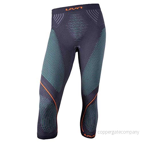 UYN Män Evolutyon underkläder medellång byxor, charcoal, grön, orange Shiny, S/M 8054216268749