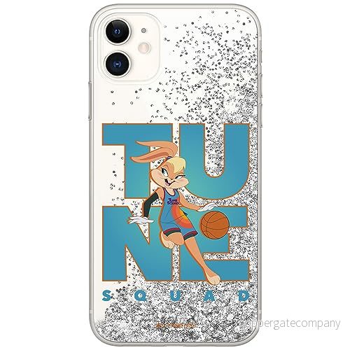 ERT GROUP mobiltelefonfodral för Apple Iphone 11 originalt och officiellt licensierat Looney Tunes mönster Space Jam 007 optimalt anpassad till formen på mobiltelefonen, med glitter overflow effekt 5905511028183