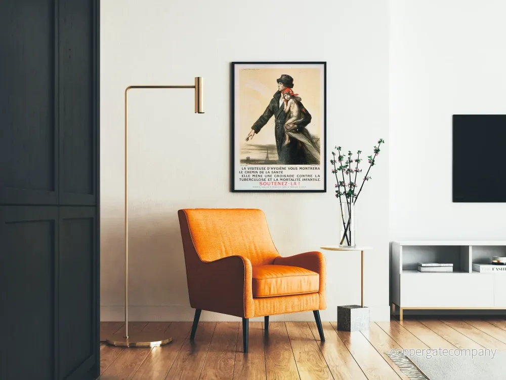 Vintageposter om kampen mot tuberkulos och barnadödlighet - Bild 2