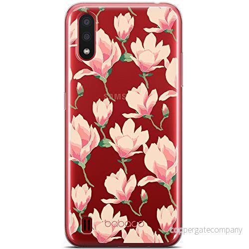 ERT GROUP mobiltelefonfodral för Samsung A01 originalt och officiellt licensierat Babaco mönster Flowers 016 optimalt anpassad till formen på mobiltelefonen, gedeeltelijk transparant 5903932624731