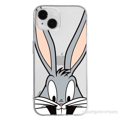 ERT GROUP mobiltelefonfodral för Apple Iphone 14 PLUS originalt och officiellt licensierat Looney Tunes mönster Bugs 001 optimalt anpassad till formen på mobiltelefonen, gedeeltelijk transparant 5905131897350