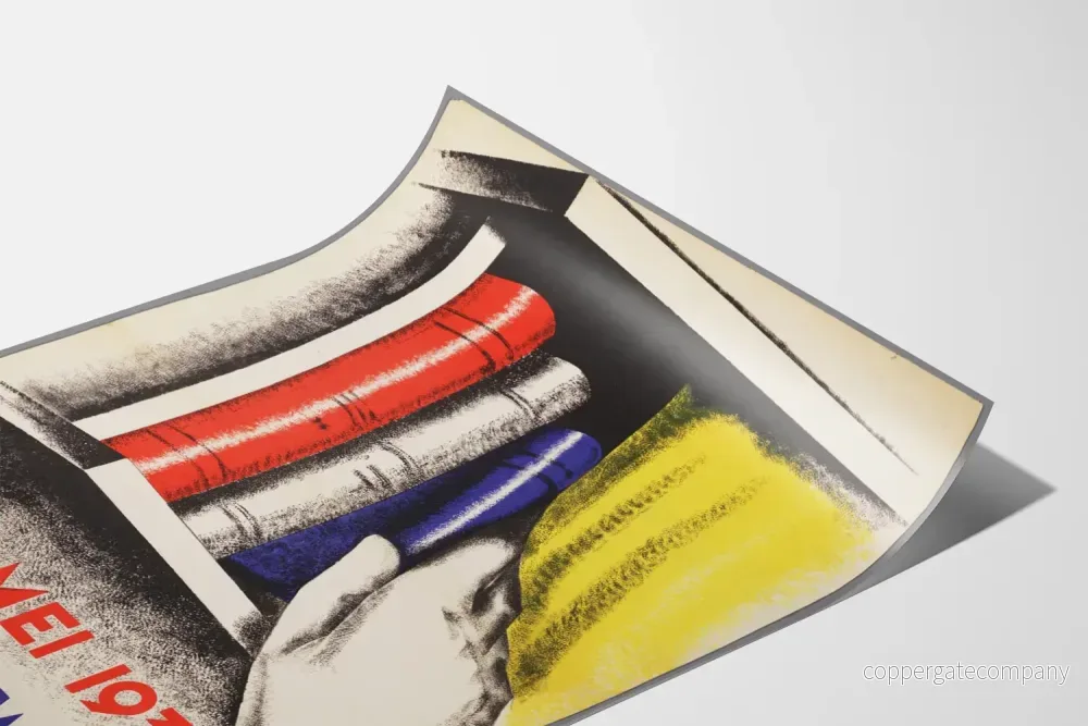 Vintageposter Boekenweek 1937 väggdekoration - Bild 3