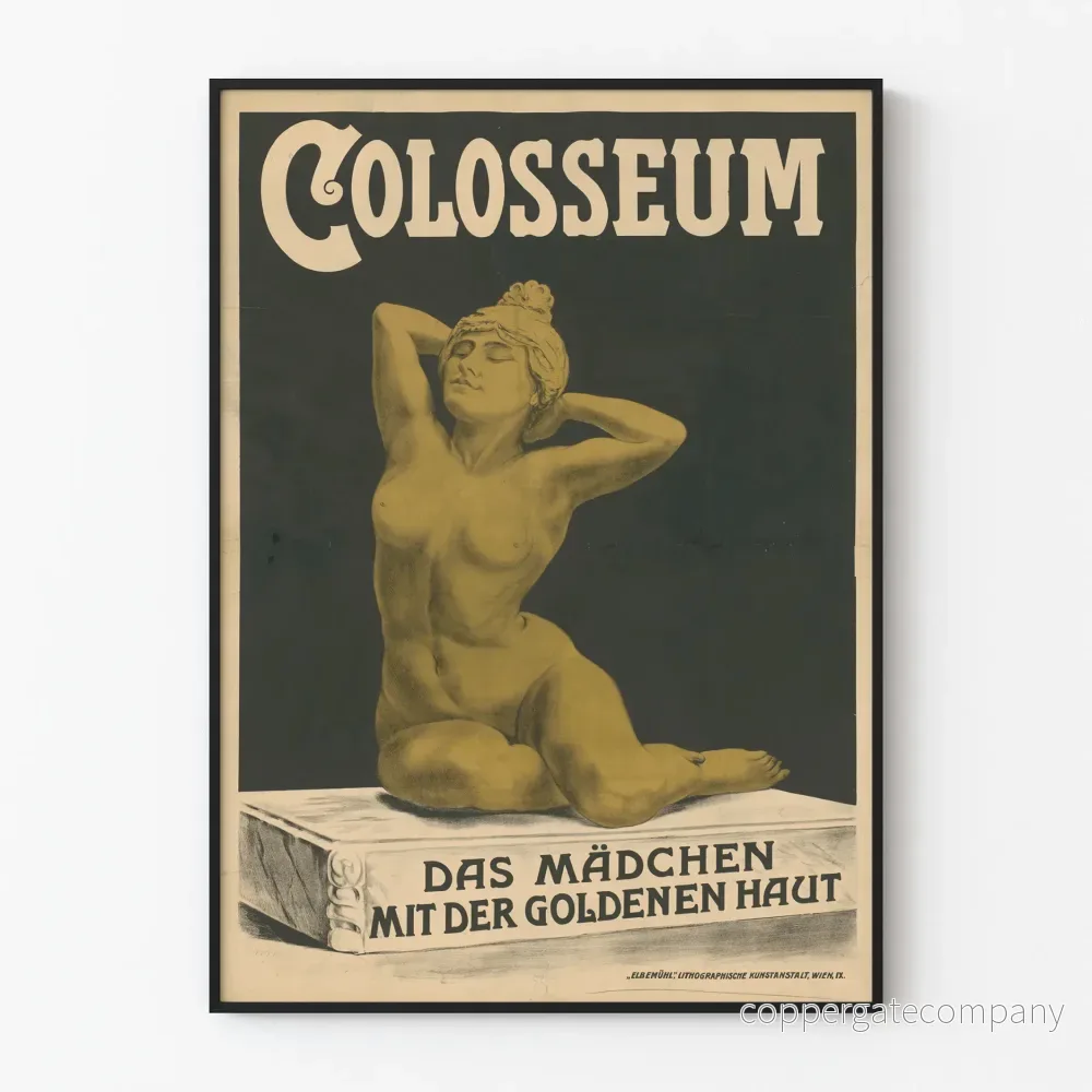 Vintageposter Colosseum - Flickan med den gyllene huden