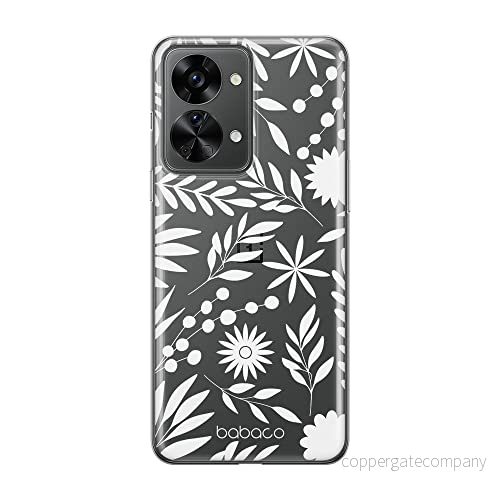 ERT GROUP mobiltelefonfodral för Oneplus NORD 2T 5G originalt och officiellt licensierat Babaco mönster Flowers 023 optimalt anpassad till formen på mobiltelefonen, gedeeltelijk transparant 5905511273101