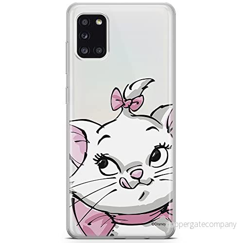 ERT GROUP mobiltelefonfodral för Samsung A31 originalt och officiellt licensierat Disney mönster Marie 001 optimalt anpassad till formen på mobiltelefonen, gedeeltelijk transparant 5903040212929