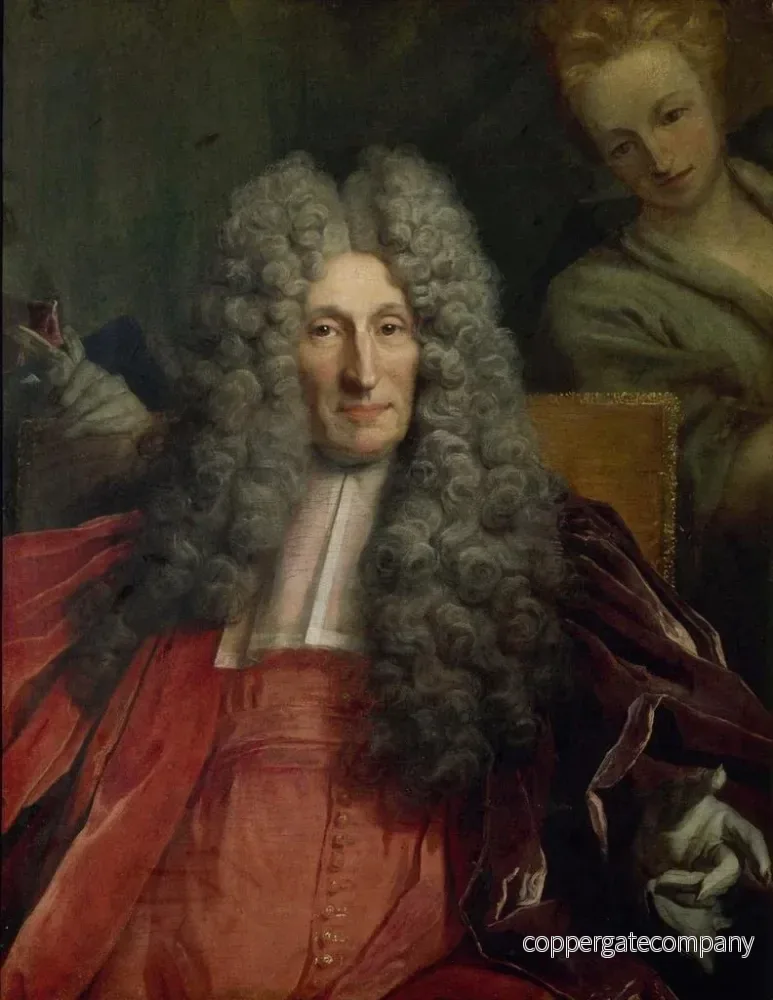 Målning av porträtt av Charles Boucher d'Orsay, ägd av privata samlare, 1700 - 1708 - Nicolas de Largillière | Konsttryck - Bild 2