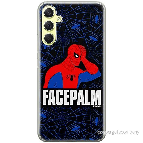 ERT GROUP mobiltelefonfodral för Samsung A34 5G originalt och officiellt licensierat Marvel mönster Spider Man 029 optimalt anpassad till formen på mobiltelefonen, fodral tillverkad av TPU plast 5905795006723