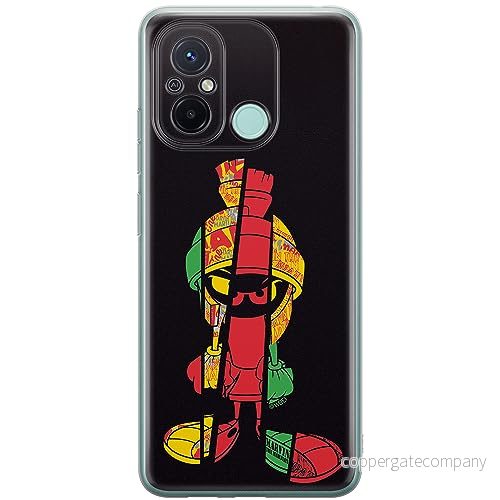 ERT GROUP mobiltelefonfodral för Xiaomi REDMI 12C/ 11A originalt och officiellt licensierat Looney Tunes mönster Marvin 003 anpassad till formen på mobiltelefonen, fodral tillverkad av TPU plast 5905511841331