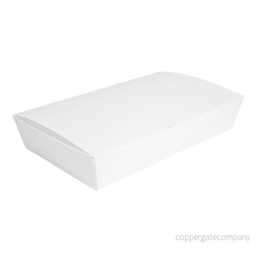 60 st Lådor "Lunch Box" Lock 'Thepack' 230 G/M2 27,5X16,5X5 Cm Vit Nano Micro Vågig kartong 8420499235226