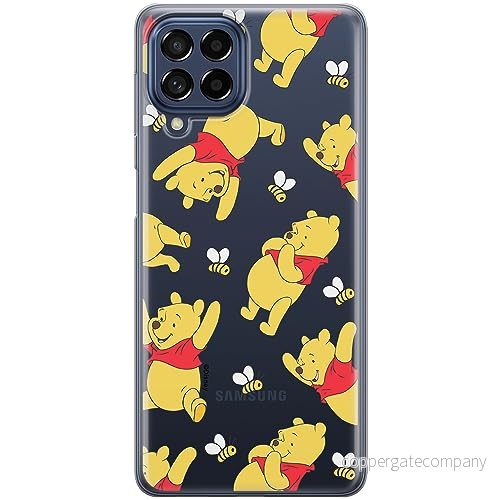 ERT GROUP mobiltelefonfodral för Samsung M33 5G originalt och officiellt licensierat Disney mönster Winnie the Pooh & Friends 043 anpassad till formen på mobiltelefonen, gedeeltelijk transparant 5905795041687