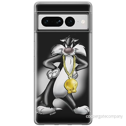 ERT GROUP mobiltelefonfodral för Google PIXEL 7 PRO originalt och officiellt licensierat Looney Tunes mönster Sylvester 002 anpassad till formen på mobiltelefonen, fodral tillverkad av TPU plast 5905795180768
