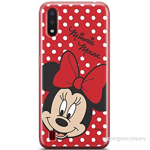 ERT GROUP mobiltelefonfodral för Samsung A01 originalt och officiellt licensierat Disney mönster Minnie 008 optimalt anpassad till formen på mobiltelefonen, fodral tillverkad av TPU plast 5903537918174