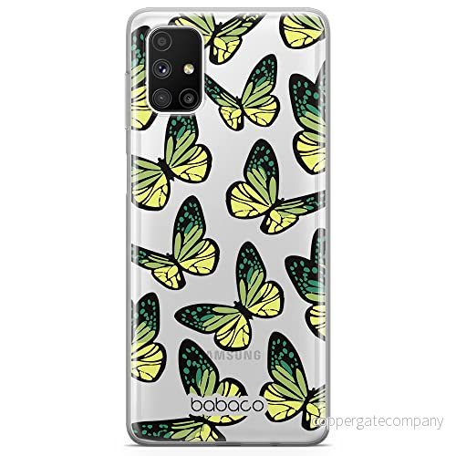 ERT GROUP mobiltelefonfodral för Samsung M51 originalt och officiellt licensierat Babaco mönster Butterflies 002 optimalt anpassad till formen på mobiltelefonen, gedeeltelijk transparant 5904805734335