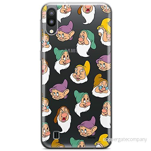 ERT GROUP mobiltelefonfodral för Samsung M10 originalt och officiellt licensierat Disney mönster Snow White and the Seven Dwarfs 015 anpassad till formen på mobiltelefonen, gedeeltelijk transparant 5905131775504