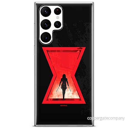 ERT GROUP mobiltelefonfodral för Samsung S22 ULTRA originalt och officiellt licensierat Marvel mönster Black Widow 009 optimalt anpassad till formen på mobiltelefonen, fodral tillverkad av TPU plast 5904805280481