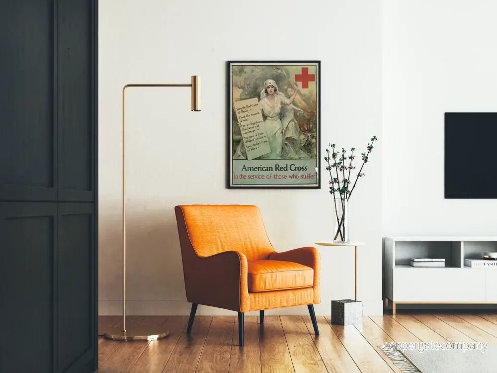 Vintageposter av den amerikanska Röda Korset i tjänst för de sårade - Bild 2