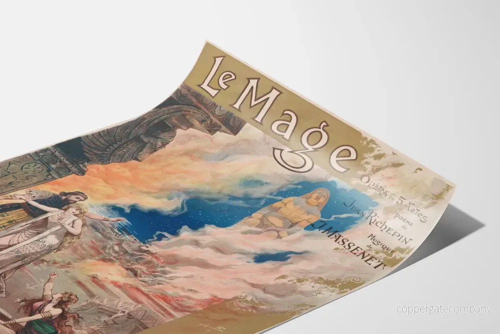 Vintageposter Le Mage - Klassisk operainredning för väggdekoration - Bild 3