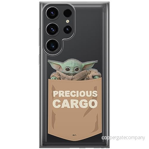 ERT GROUP mobiltelefonfodral för Samsung S23 ULTRA originalt och officiellt licensierat Star Wars mönster Baby Yoda 030 optimalt anpassad till formen på mobiltelefonen, gedeeltelijk transparant 5905511750961