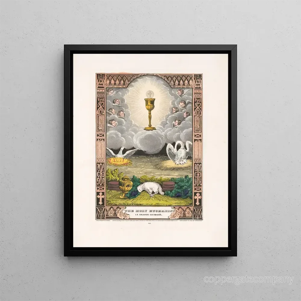 Målning L'Eucharistie - Currier Ives | Konsttryck