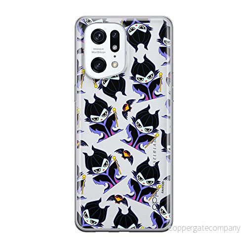 ERT GROUP mobiltelefonfodral för Oppo FIND X5 PRO originalt och officiellt licensierat Disney mönster Maleficent 004 optimalt anpassad till formen på mobiltelefonen, gedeeltelijk transparant 5905511413392