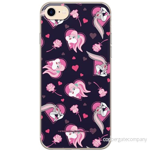 ERT GROUP mobiltelefonfodral för Iphone 7/8/ SE 2/ 3 originalt och officiellt licensierat Looney Tunes mönster Lola & Bugs 003, fodral tillverkad av TPU plast 5905795134242