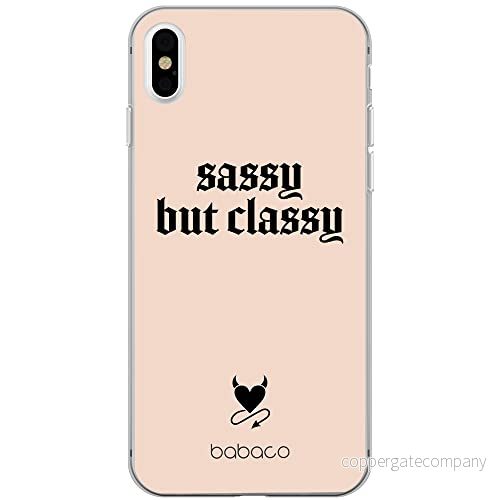 ERT GROUP mobiltelefonfodral för Apple Iphone XS Max originalt och officiellt licensierat Babaco mönster Sassy but classy 001 Vit anpassad till formen på mobiltelefonen, fodral tillverkad av TPU plast 5903932882438