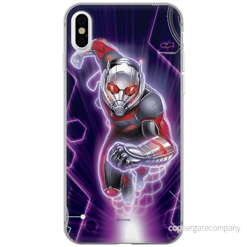 ERT GROUP mobiltelefonfodral för Apple Iphone XS Max originalt och officiellt licensierat Marvel mönster Ant Man 001 Vit optimalt anpassad till formen på mobiltelefonen, fodral tillverkad av TPU plast 5902980116328