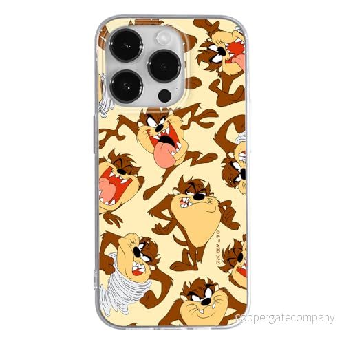 ERT GROUP mobiltelefonfodral för Iphone 14 PRO MAX originalt och officiellt licensierat Looney Tunes mönster Tasmanian 005 anpassad till formen på mobiltelefonen, fodral tillverkad av TPU plast 5905511622329