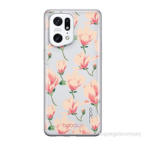 ERT GROUP mobiltelefonfodral för Oppo FIND X5 PRO originalt och officiellt licensierat Babaco mönster Flowers 016 optimalt anpassad till formen på mobiltelefonen, gedeeltelijk transparant 5905511409715