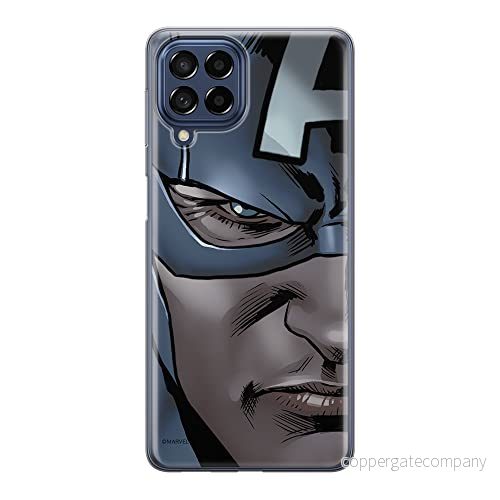 ERT GROUP mobiltelefonfodral för Samsung M33 5G originalt och officiellt licensierat Marvel mönster Captain America 020 optimalt anpassad till formen på mobiltelefonen, fodral tillverkad av TPU plast 5905511340933
