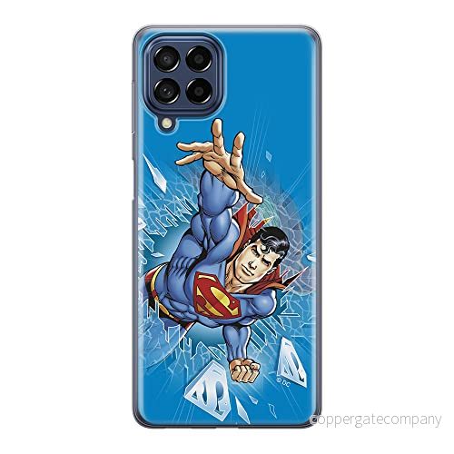 ERT GROUP mobiltelefonfodral för Samsung M33 5G originalt och officiellt licensierat DC mönster Superman 005 optimalt anpassad till formen på mobiltelefonen, fodral tillverkad av TPU plast 5905511342685