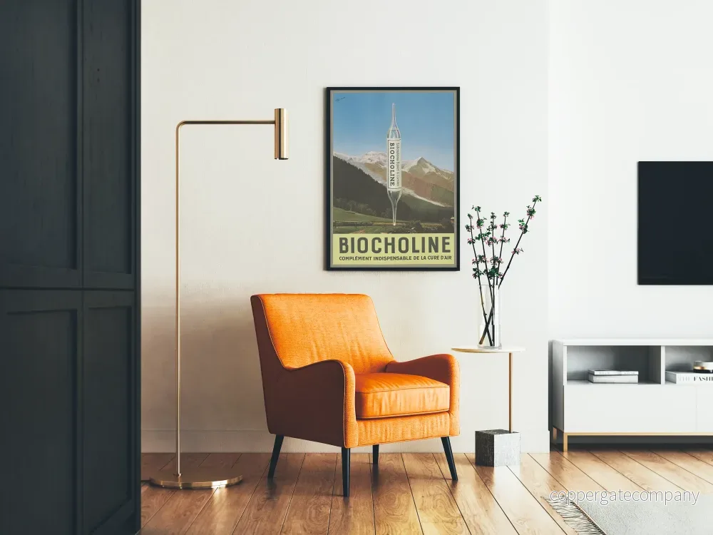 Vintageposter Biocholine - Hälsosam väggdekoration i vintage stil - Bild 2