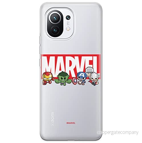 ERT GROUP mobiltelefonfodral för Xiaomi 11 originalt och officiellt licensierat Marvel mönster 009 optimalt anpassad till formen på mobiltelefonen, gedeeltelijk transparant 5904805176098